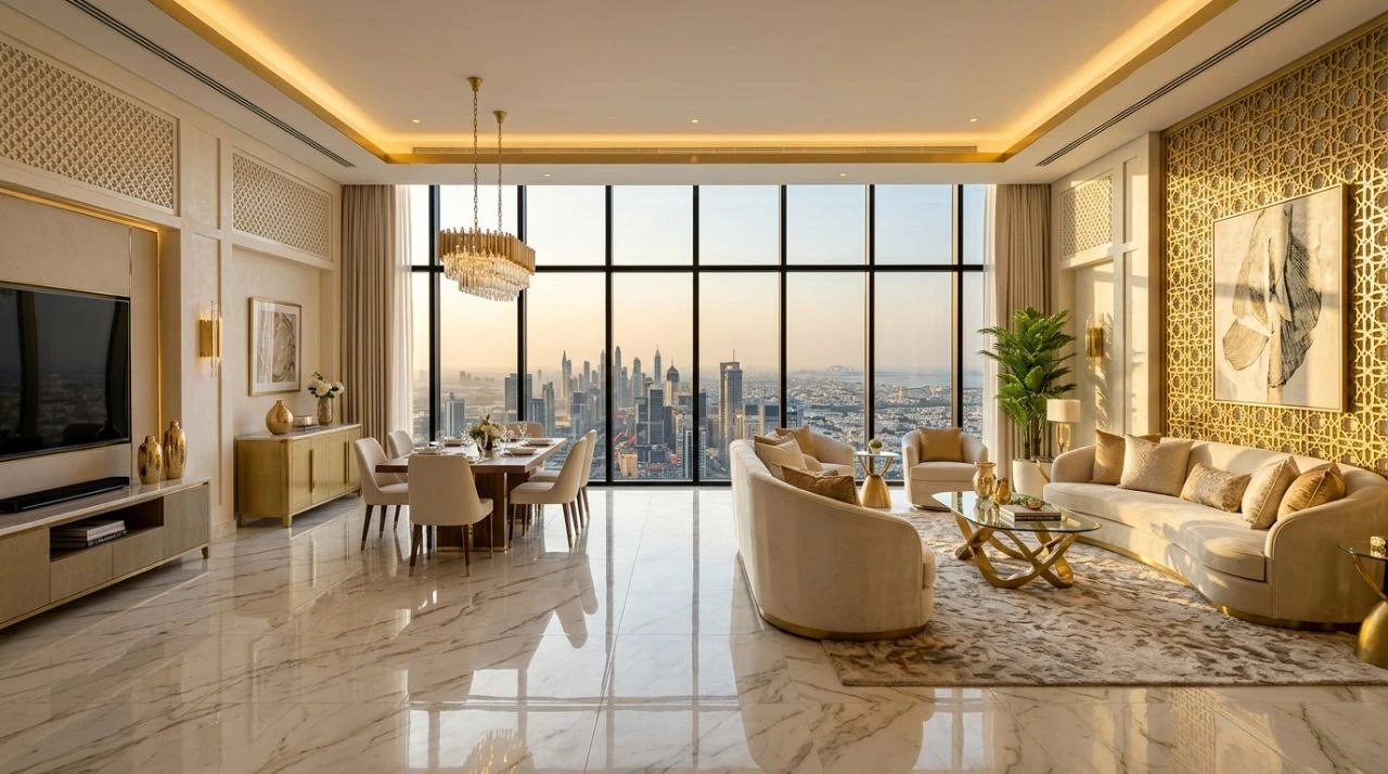 Dubai Luxury Penthouse Vitrified Floor Tiles | Imperial Decor