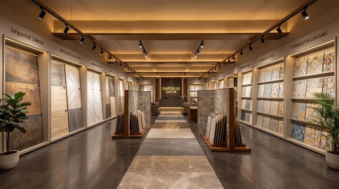 Imperial Decor Tile Showroom — Ceramic, Porcelain & Vitrified Tiles Exporter India